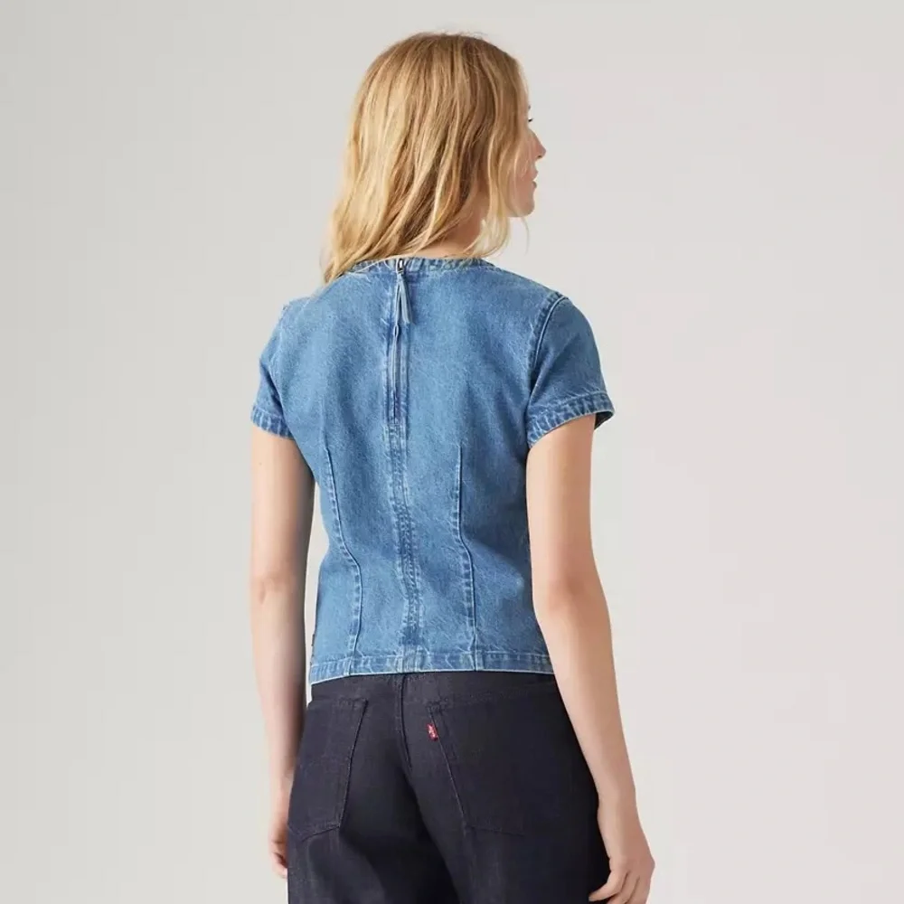 SOLd NWT LEVI'S® WELLTHREAD® WOMEN'S BUD TEE Size Small - Picture 10 of 11